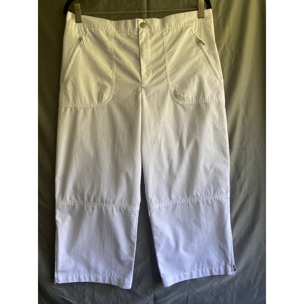 Lauren Active Ralph Lauren Women's White Capri Pants Size 12 Cotton & Nylon